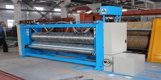 उच्च-क्षमता दो रोल कपड़ा कैलेंडर मशीन जीएसएम 60-जी 1500/M2 के साथ 5.5 मीटर