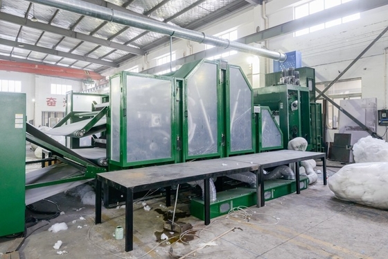 HongYi-2 साल की वारंटी उच्च दक्षता Nonwoven कार्डिंग मशीन डबल डॉल्फर ऊन के लिए